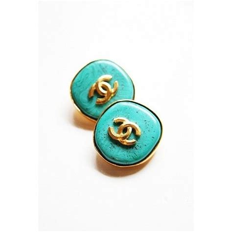 Vintage Chanel Turquoise Earrings 